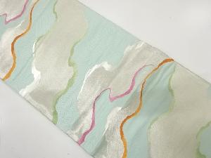 アンティーク　霞に荒波模様織り出し袋帯（材料）